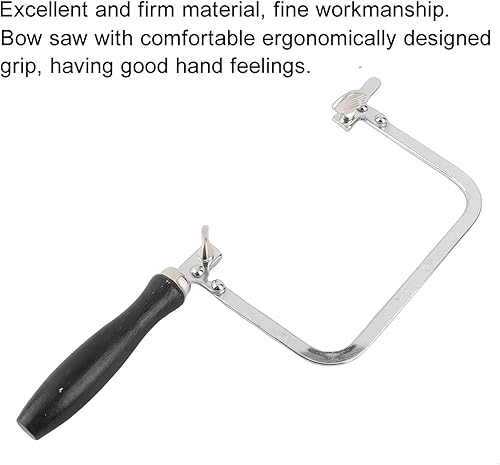 Miniatura 5 de La joyería vio portátil sierra arco joyería alambre tallado negro en forma de U herramienta de mango para el procesamiento de joyas