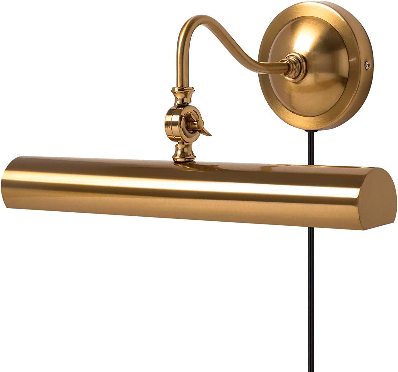 Upgradelights 16 Inch Adjustable Picture Lamp with Backplate (Satin Nickel)