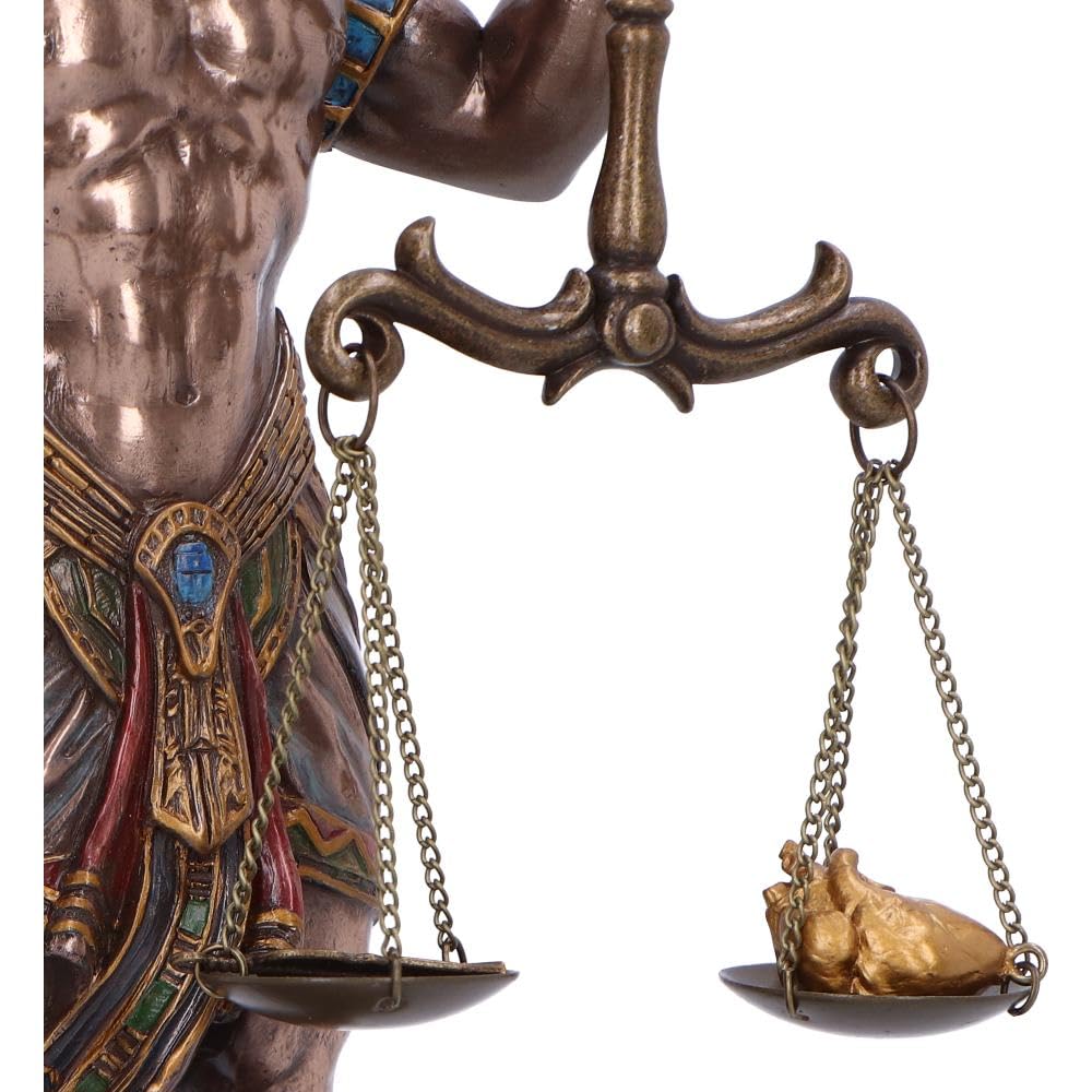 Nemesis Now Anubi statuetta in bronzo del dio egizio dipinto a mano | Decorazione artistica dell'antico Egitto, design originale Nemesis Now