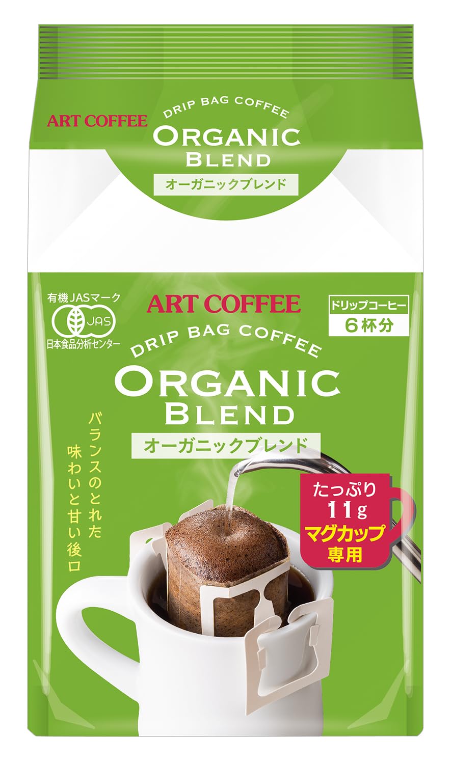 アートコーヒー マグカップDB オーガニックブレンド 11g×6P