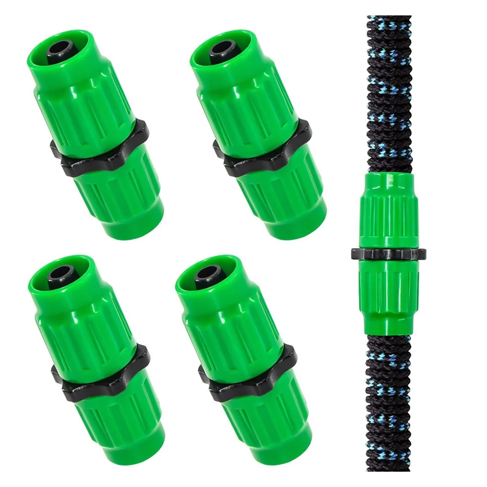 Kit de reparación manguera jardín expandible, fácil arreglar, Compatible con la mayoría las juntas tuberías agua, 4/10 Uds(10pcs)