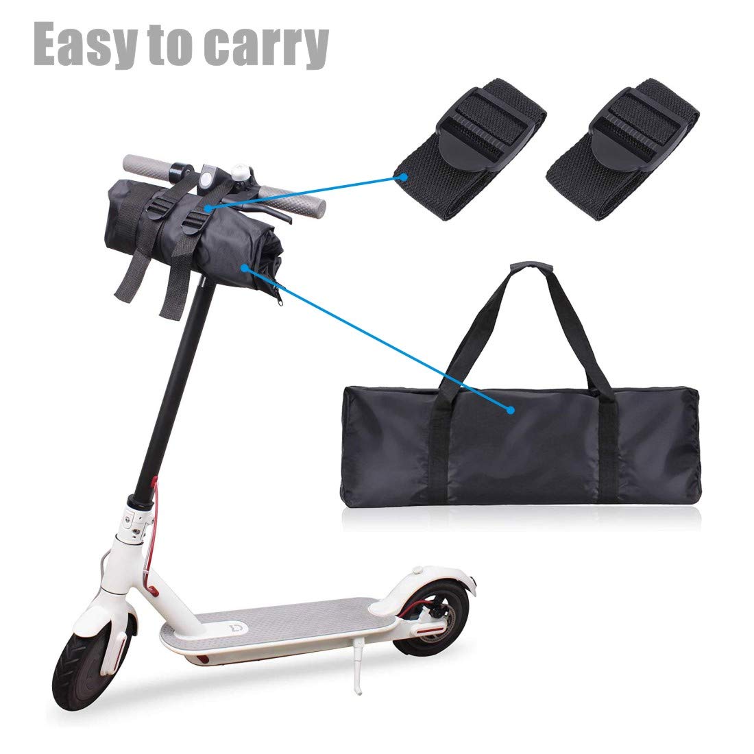 Uniwersalna torba transportowa do skutera Oxford, wodoszczelna, 115 cm x 45 cm x 20 cm, kompatybilna z Xiaomi 1S / M365 / Pro2 - czarna