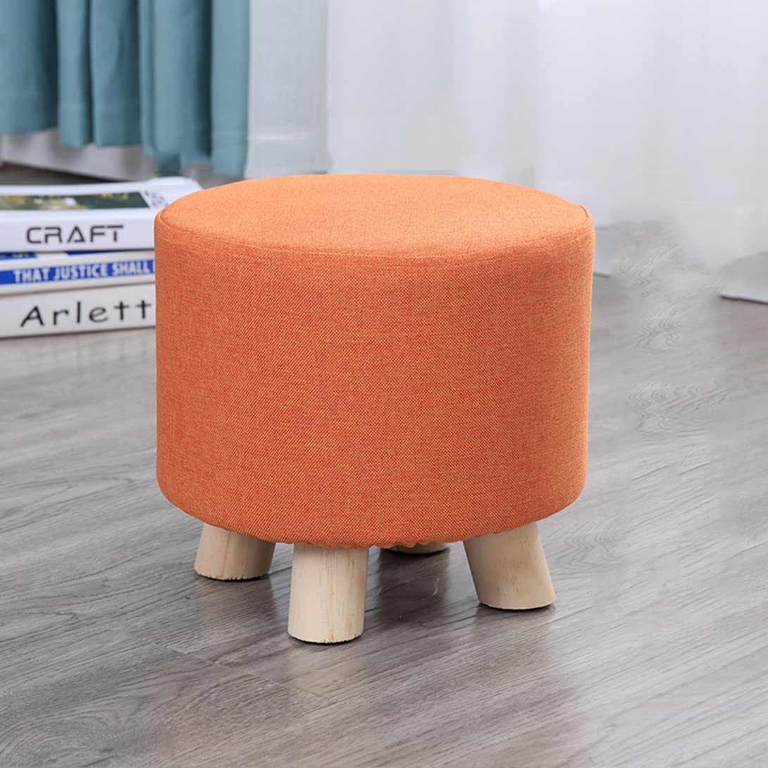 Repose-pieds en lin orange : fini le mal de dos pour vous chausser