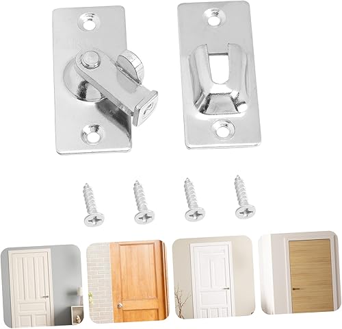 Miniatura 3 de Cerradura de puerta de bloqueo de perno 304 Cerradura de puerta de seguridad Cerraduras de puerta correderas Cerraduras de puerta de ángulo recto