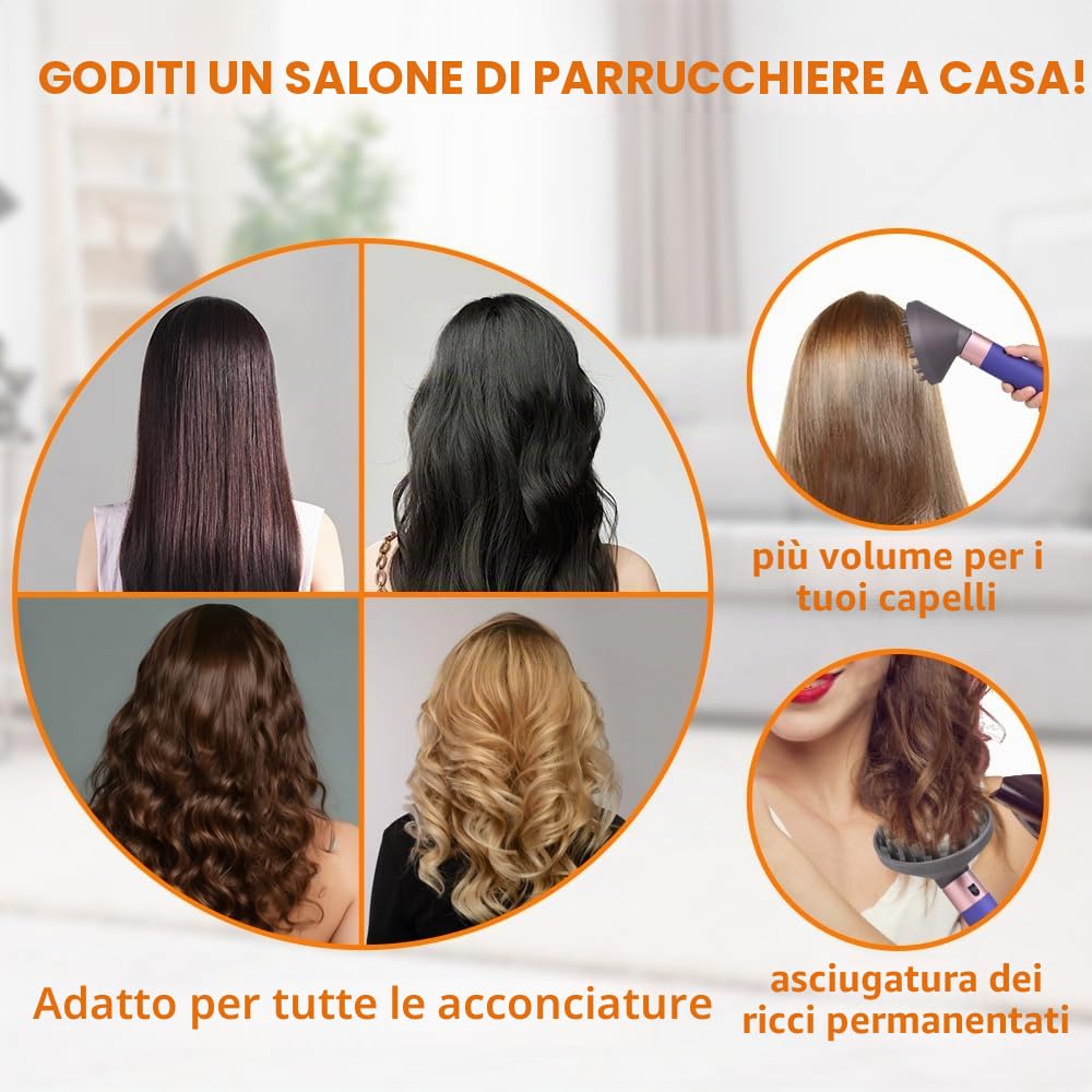 Laymi Diffusore adattatore per Dyson Airwrap HS08 HS05 HS01 airwrap, con filtro spazzola di pulizia, trasformabile per Airwrap Styler in asciugacapelli per capelli ricci ondulati, ricci