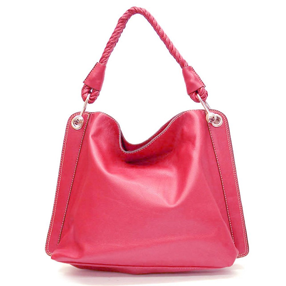 Classic Textured Shoulder Handbag