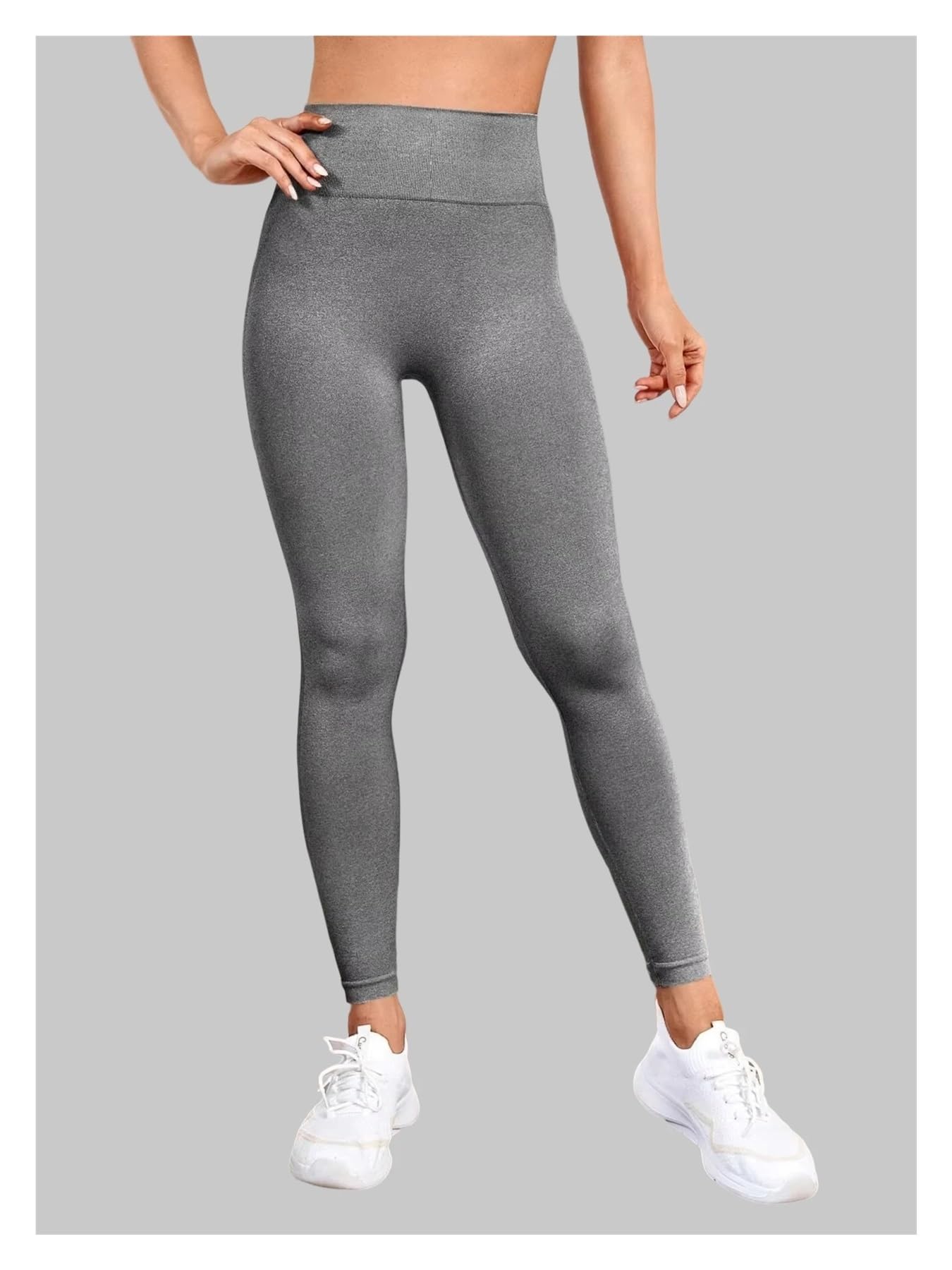 Leggings da donna senza cuciture in maglia Collant elastici in vita Palestra Allenamento Corsa Pantaloni sportivi Fitness Pantaloni da yoga for sollevamento dell'anca(Pink,S (for 50-57.5 kg))