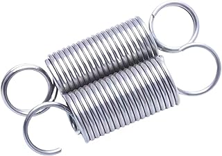 304 Stainless Steel S Hook and O Ring Tension Cylindroid Helical Pullback Extension Tension Coil Spring WD:1.8mm (Color : 120mm, Size : 16MM_1.8MM(Hook))