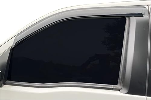 Miniatura 2 de Black Horse - Protectores de lluvia, viseras de ventana, deflectores solares con cinta de humo compatible con Nissan Frontier Crew Cab-14-94409