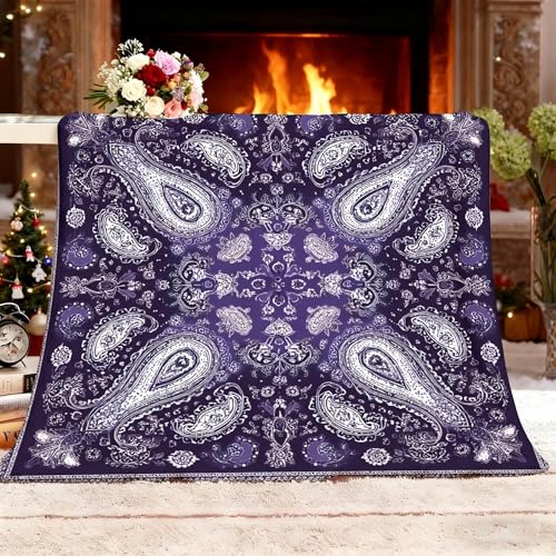 Couverture chaude violette pour décoration d'intérieur cocooning - 2
