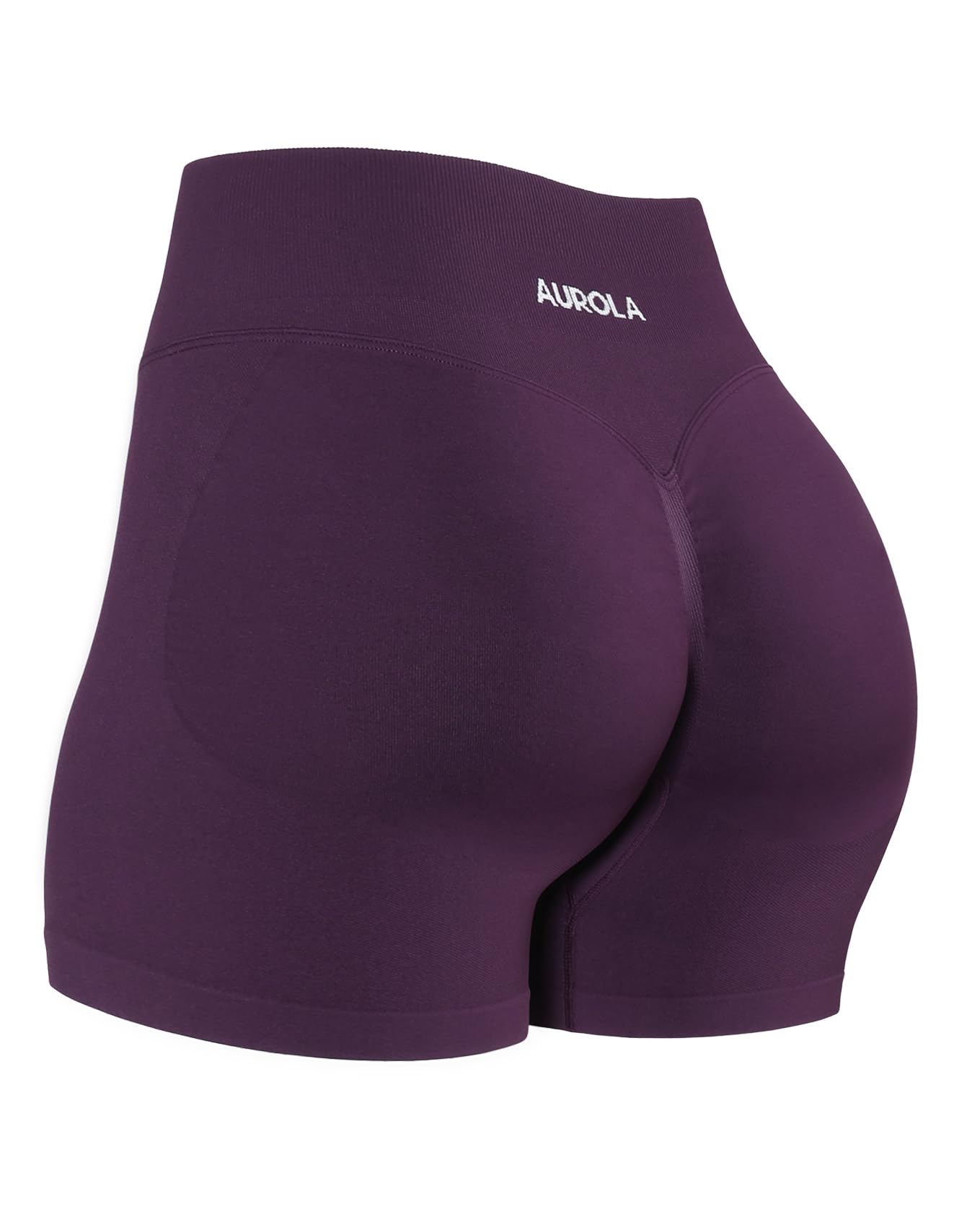AUROLA Influence Workout Shorts for Women,2.5 3.5 4.5 5.5 6.5 No Roll Up Squat Proof Scrunch Seamless Compression Gym Short