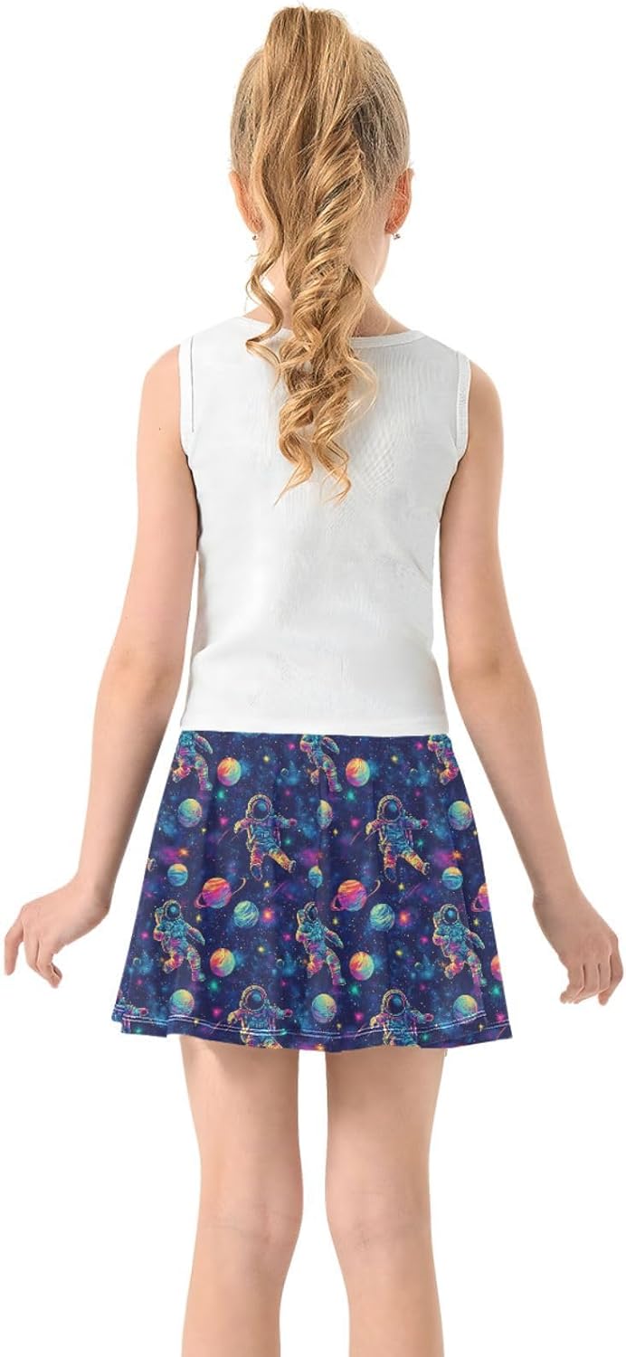 Girls Athletic Skirt with Pockets for 3-12Y Kids Golf Running Skort - Image 4