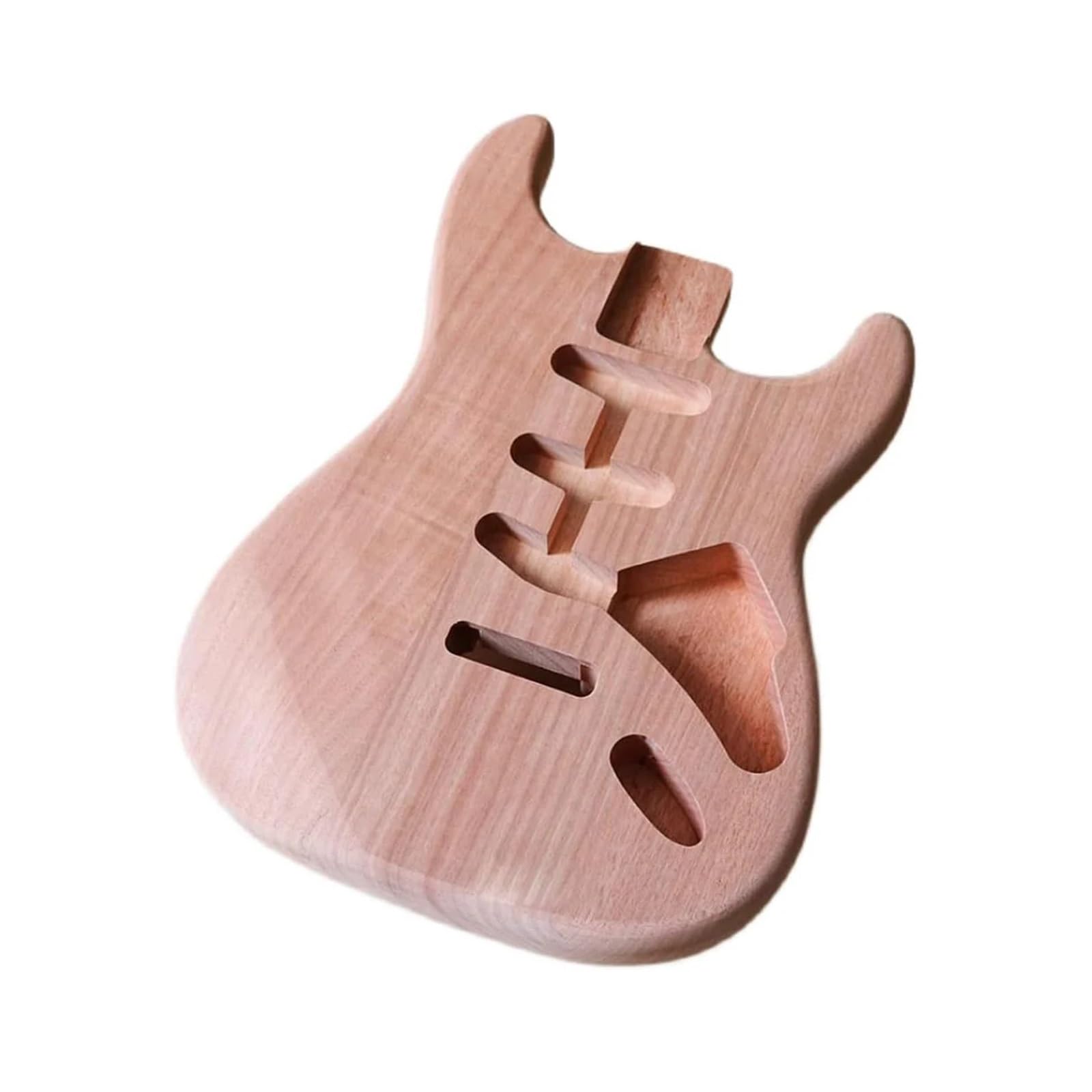 Cuerpo de guitarra eléctrica sin terminar de caoba ST, pieza de guitarra ST DIY personalizada