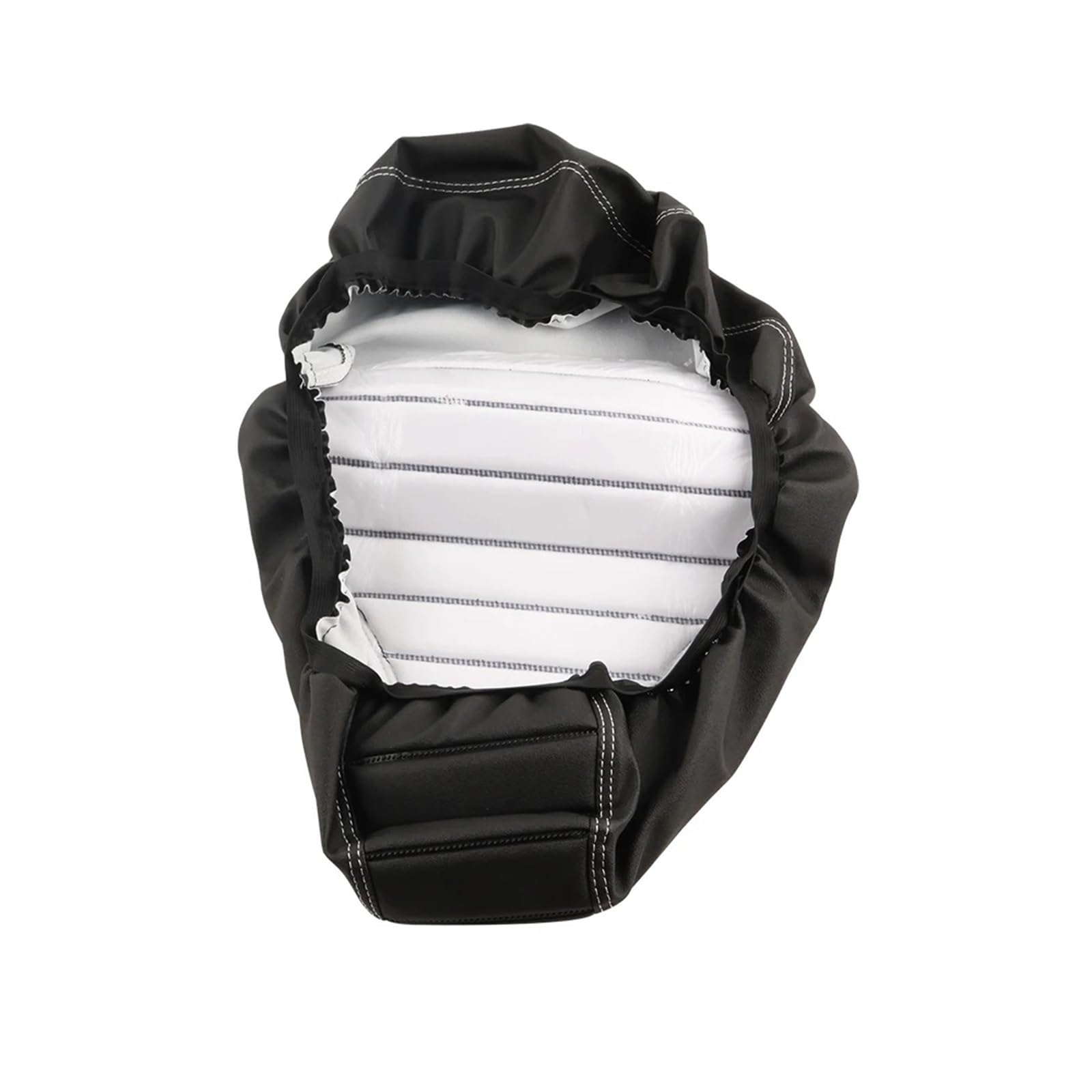 Cuscino per sella moto Pelle per rivestimento isolante per protezione cuscino sedile per accessori Per moto Per Piaggio(Khaki)
