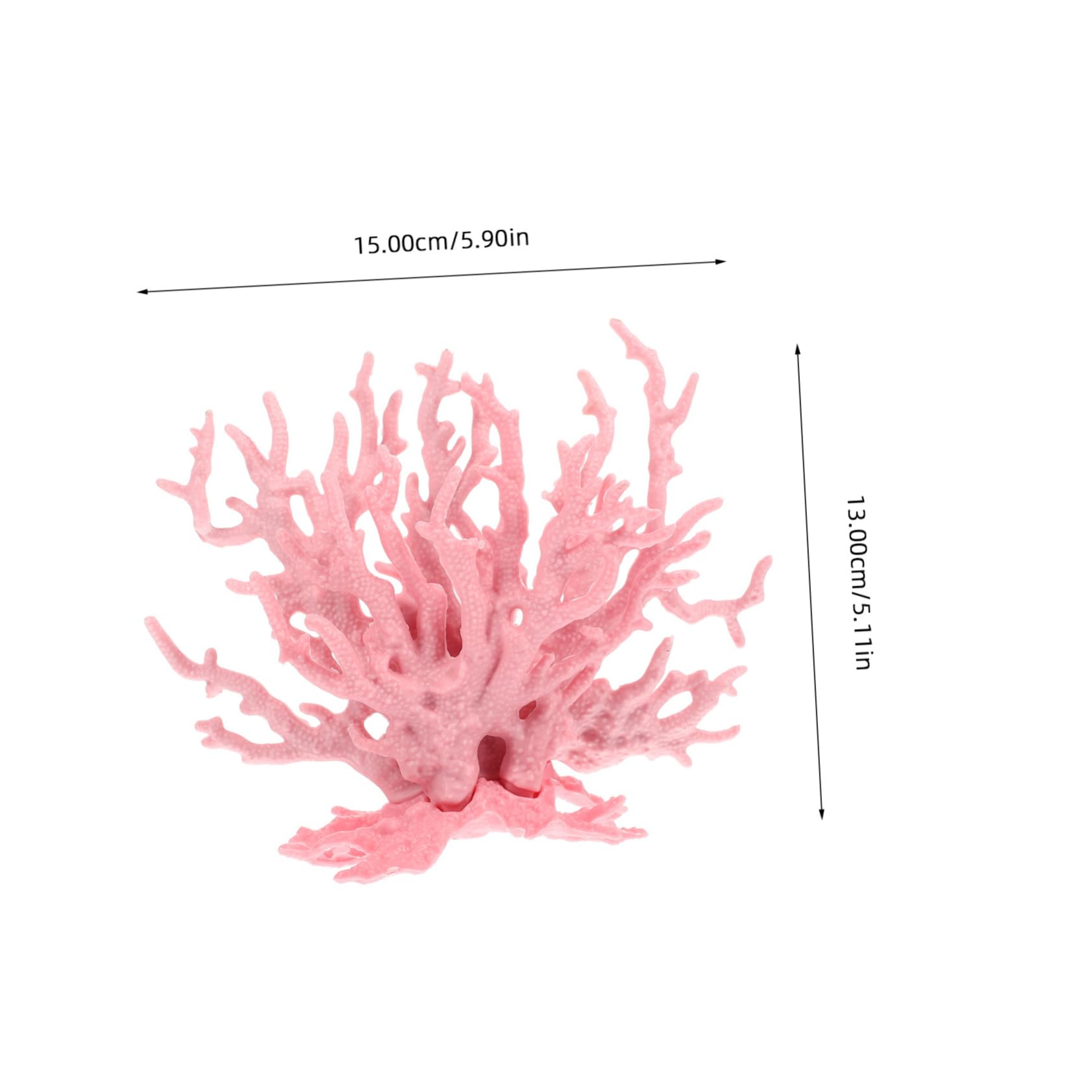 FONDOTIN Luxury Simulated Coral Sculpture Resin Aquarium Sculpture Tabletop Decor for Home