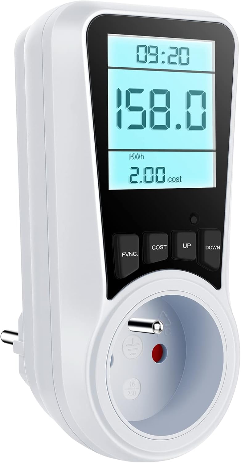 Wattmetre Compteur Electrique Prise, Mesure Consommation Electrique — free download