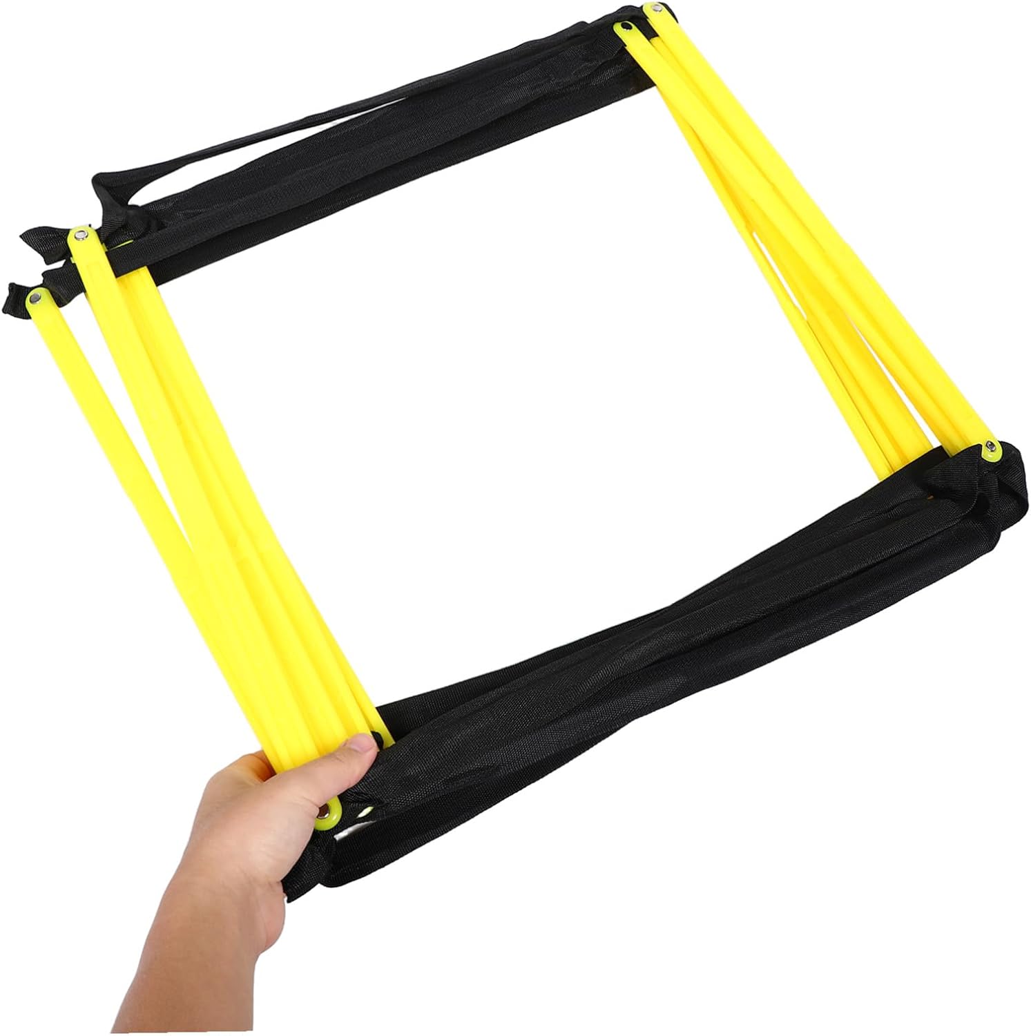 Zerodeko Foldable Agility Ladder for Soccer Football Training Weather-Resistant Construction Portable Speed Footwork Exercise Tool for Athletes and Sports Coordination