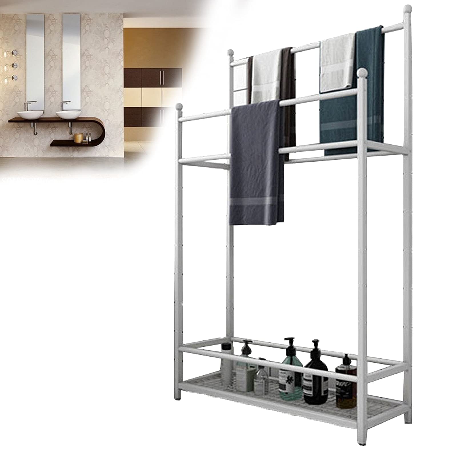 Support de porte-serviettes de salle de bain pour une ambiance spa à la maison