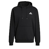 Adidas Homme Essentials FEELCOZY Fleece Hoodie, Black, White, S
