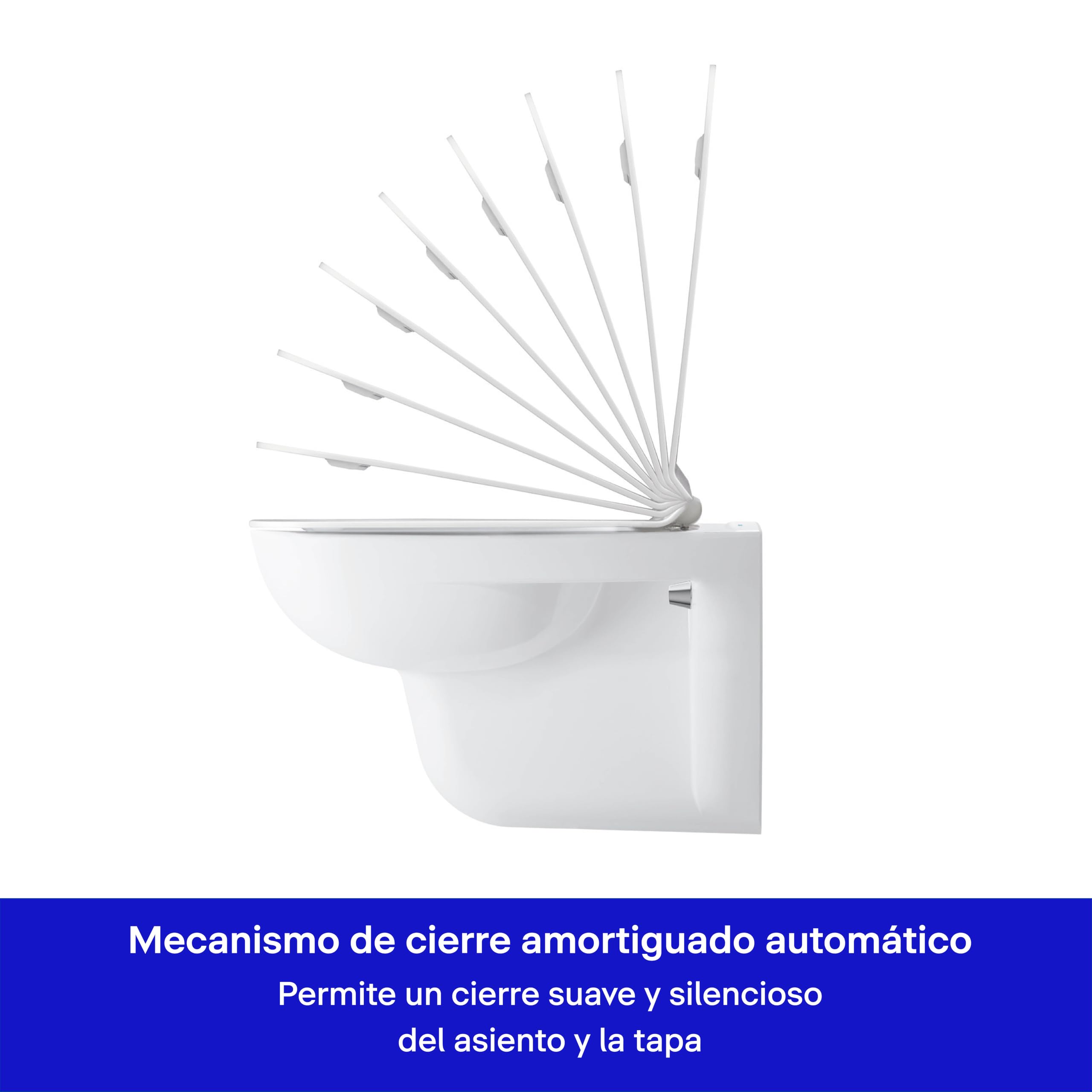 Duravit D-Code tapa WC compacto, tapa de wc con mecanismo de cierre suave y lento, asiento de inodoro de urea duroplast, tapadera wc con bisagras de acero inoxidable, tapa de inodoro blanco