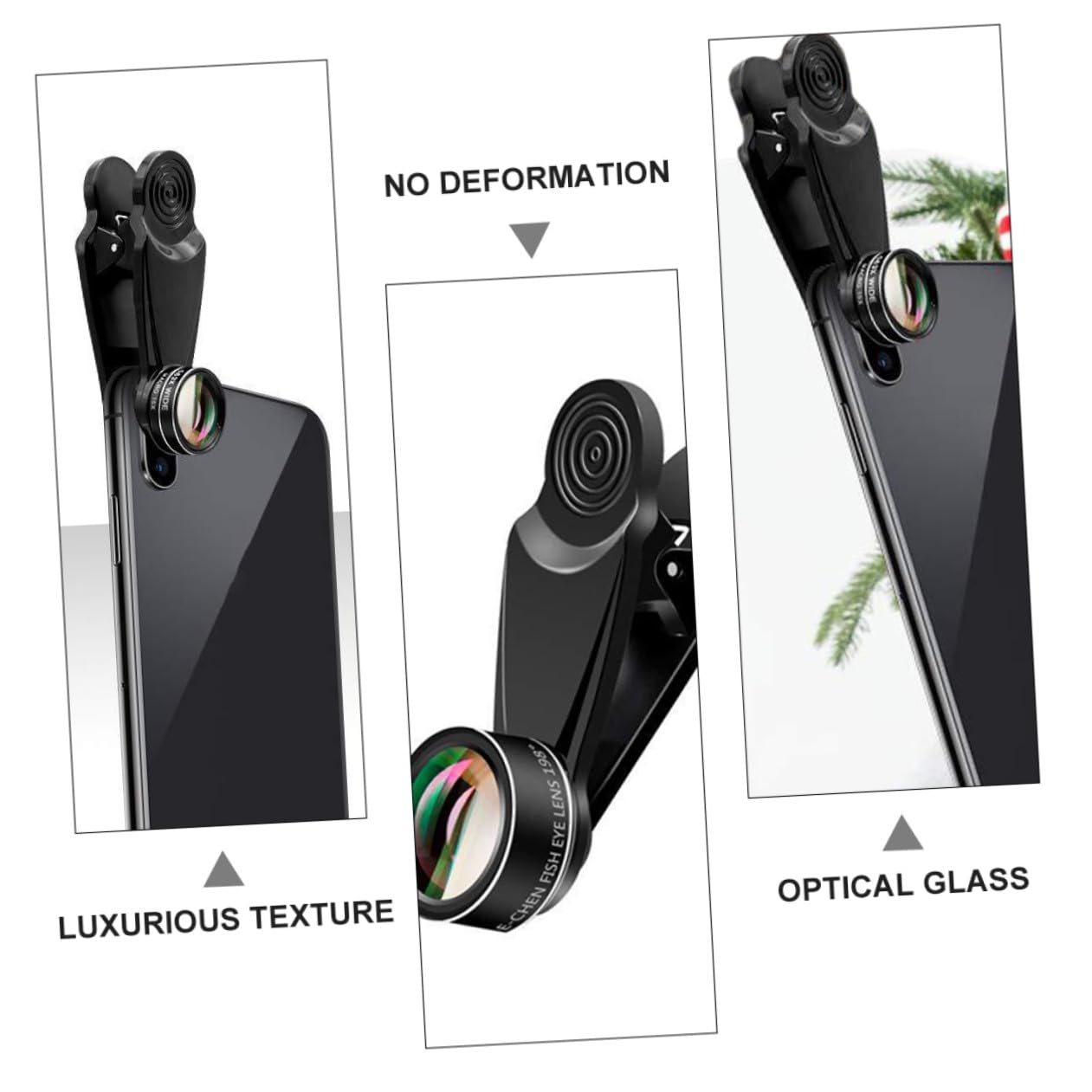 SHINEOFI Kit Obiettivo per Telefono in Lega Leggera e Vetro Lente Grandangolare e Macro per Fotografia Professionale