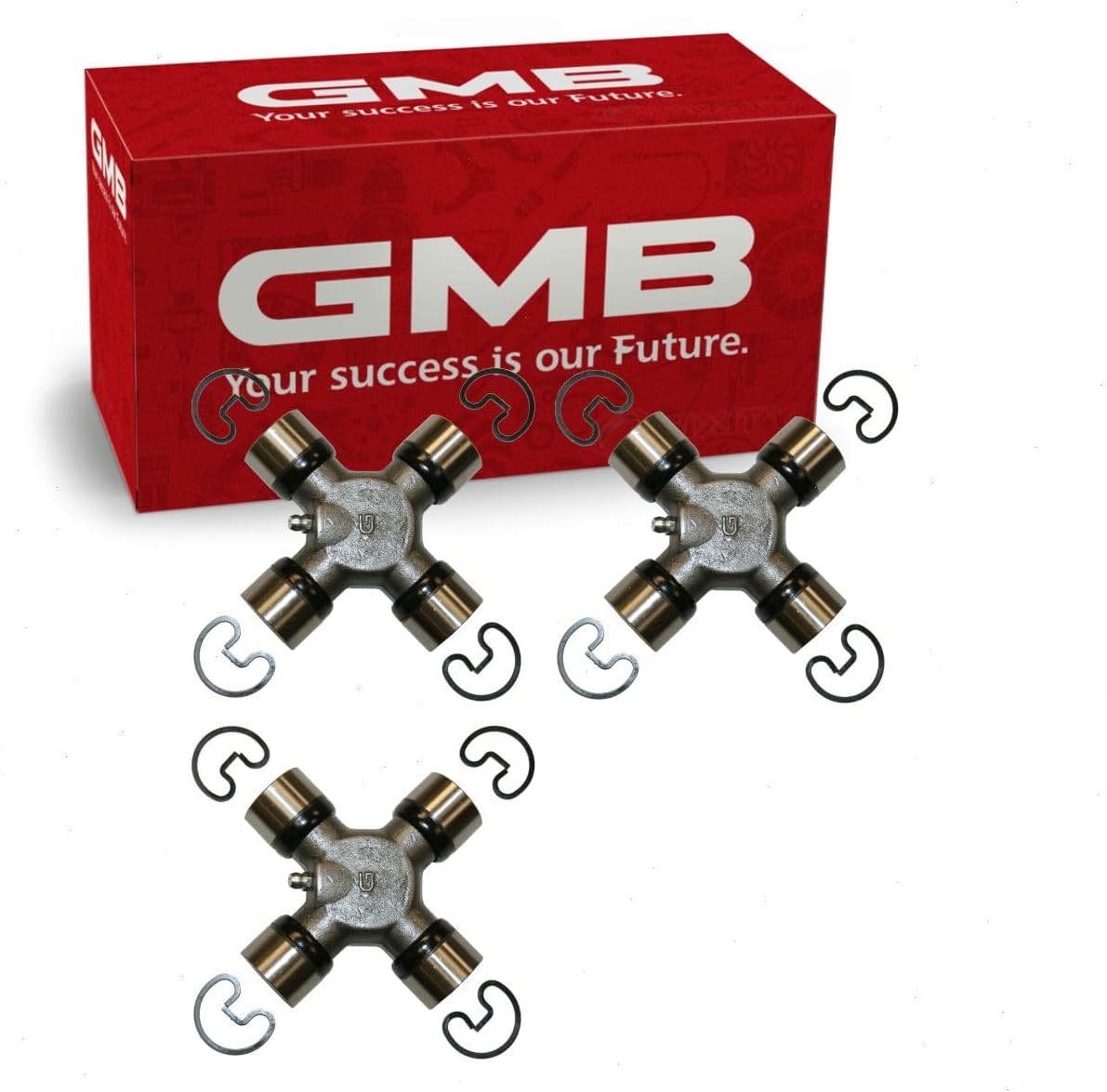 3 pc GMB Rear Shaft All Universal Joints compatible with Dodge Ram 2500 1994-2010