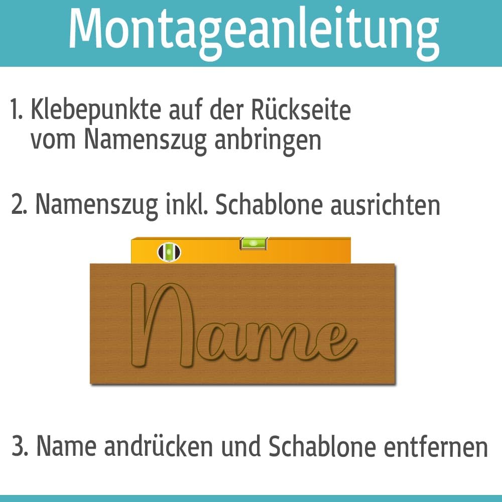Personalisiertes 3D-Namensschild Aus Acryl – Individuell Für Kinderzimmer, Tür Oder Wand