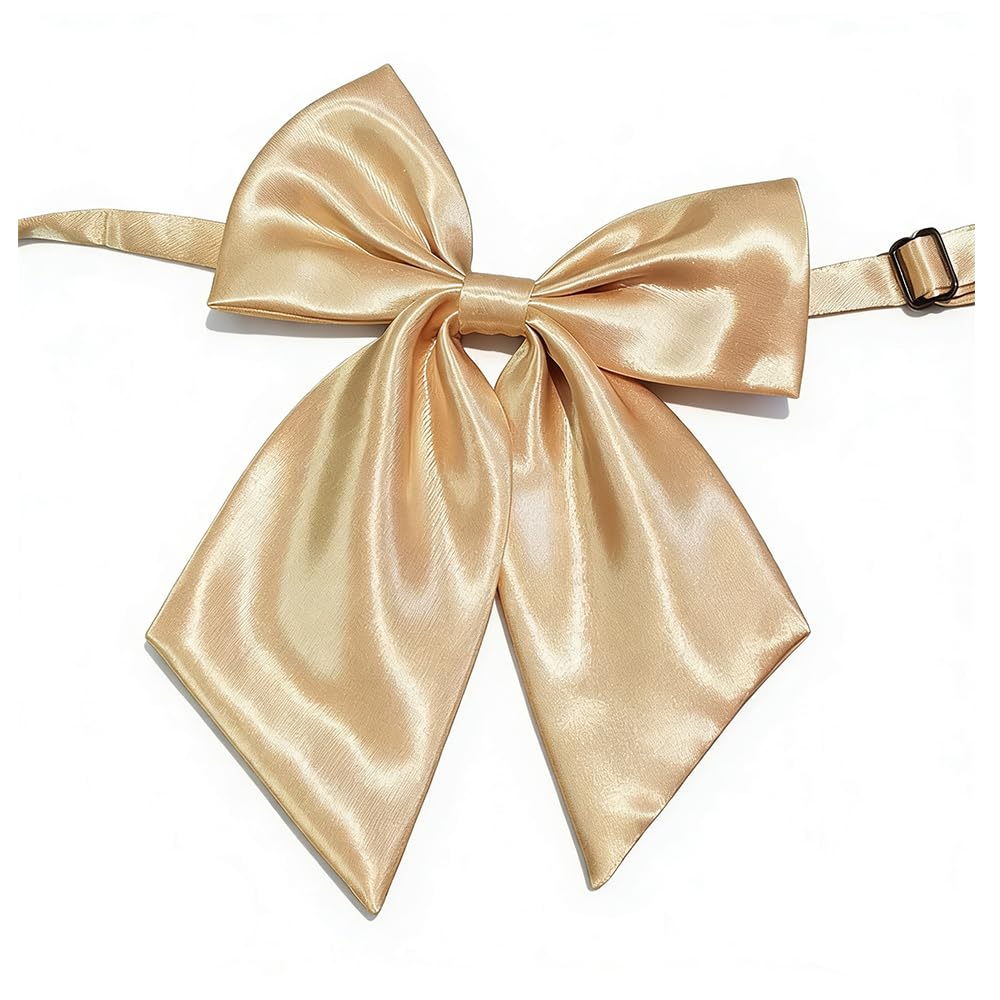 LOPURO Lady Adjustable Pre-tied Bow Tie,Women Uniform Bowtie for Cosplay