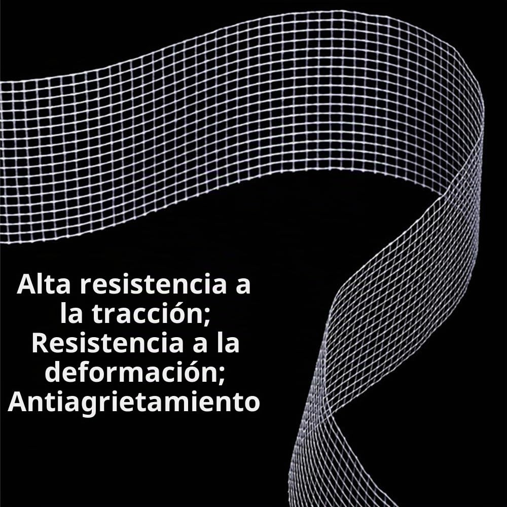 Cinta adhesiva de fibra de vidrio, 5 cm x 90 m, cinta genérica para cubrir juntas, cinta para juntas de cartón yeso, cinta para juntas para grietas y agujeros; tejido de refuerzo, cinta de