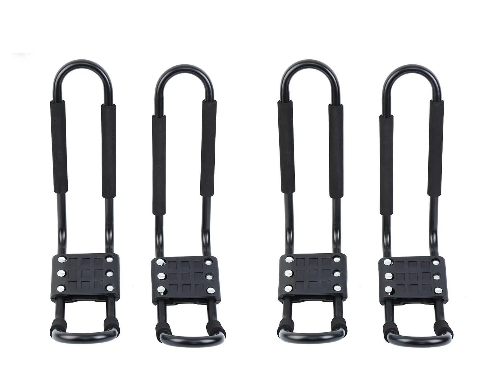 Portaequipajes para Kayak O Canoa Soporte Barra J para Montaje Superior Camioneta Correas Protección Espuma 2 4 Unidades Barras Techo Vehículos(4 pcs)