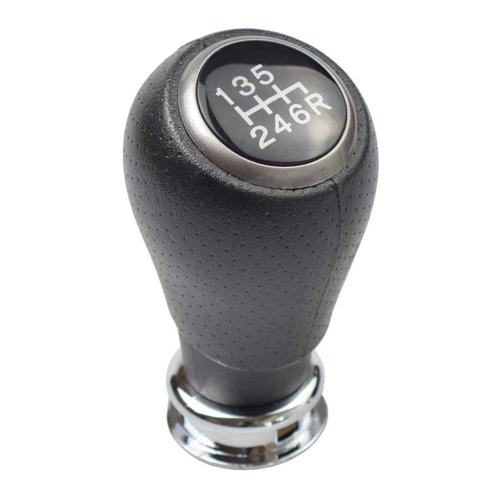 POANBCGY 6 Speed Car Manual Gear Shift Knob Shifter Lever Stick Black Leather for Honda for CRV for CR-V for MK3 2006-2012 Replacement Parts