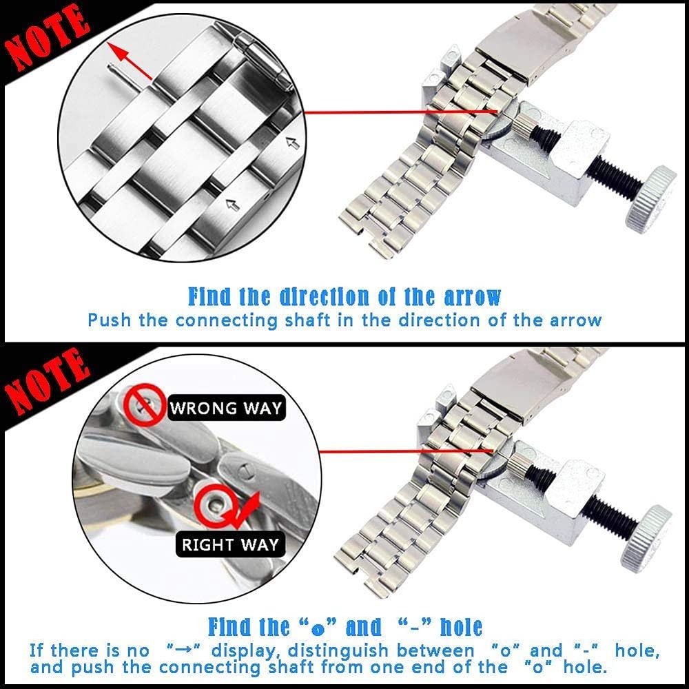 DIY Crafts CT-DIY-HI-47945 Watch Link Remover Kit, Spring Bar Tool Set Watch Band Strap Tool Kit, #2, Pack of 108 (Multicolor) 2