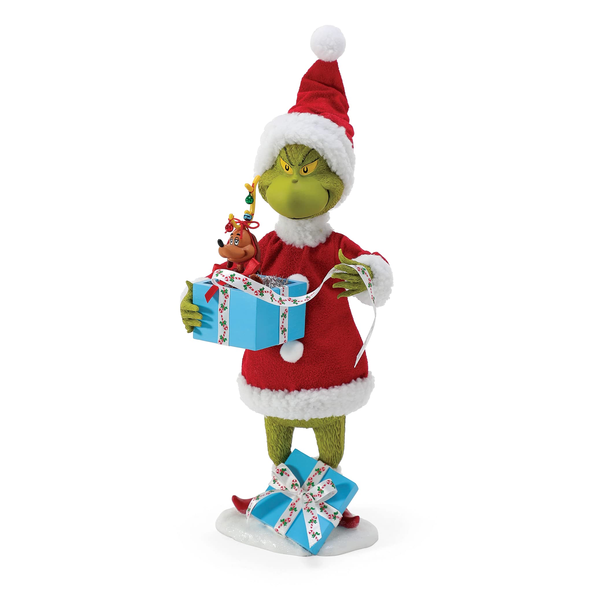 Dr. Seuss The Grinch by Possible Dreams Max in Box Figurine, 12 Inch, Multicolor