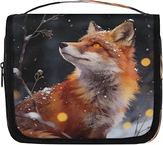 Neceser colgante con diseño de zorro de nieve...