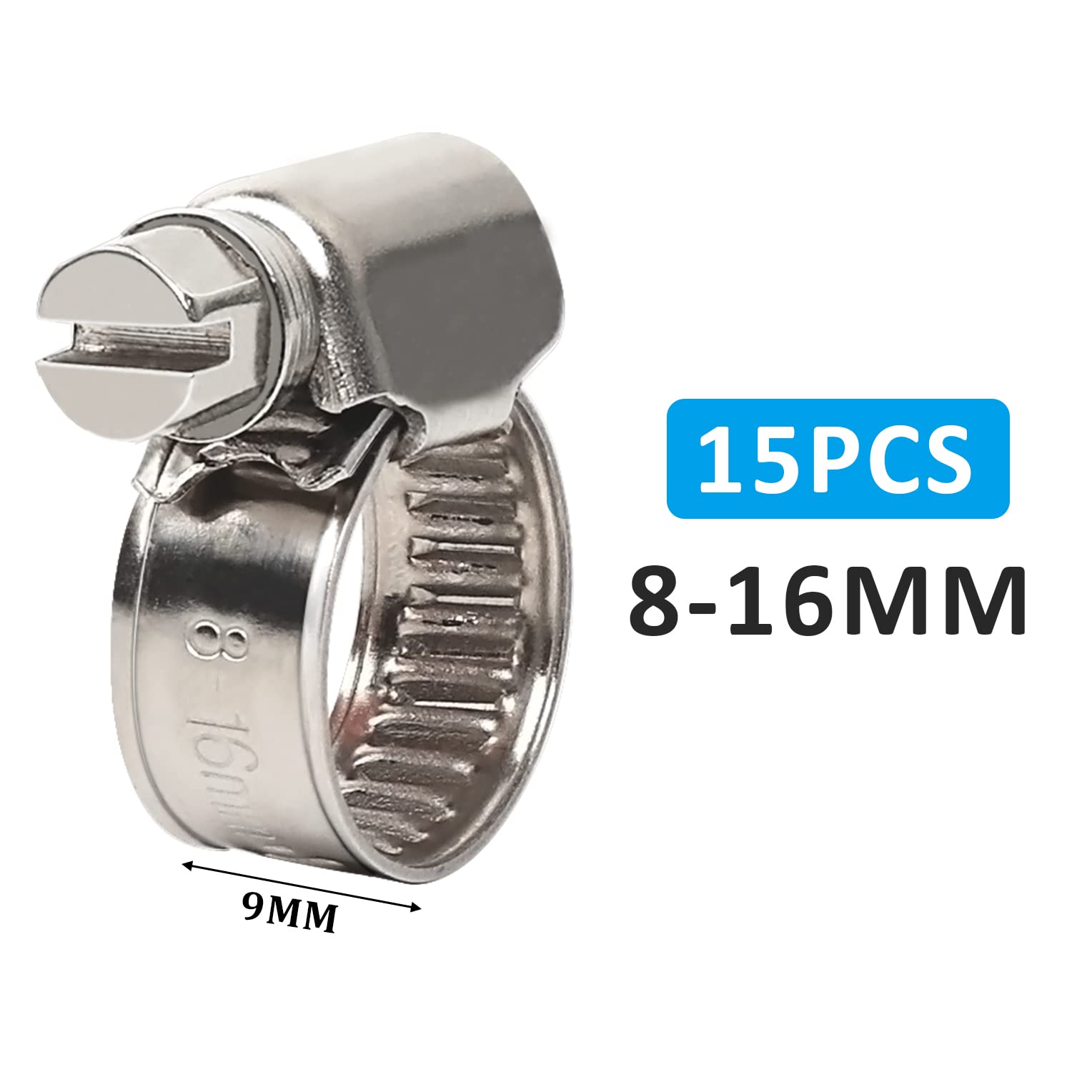 Set Di 15 Fascette Stringitubo In Acciaio - Regolabili E Resistenti - Foto 6