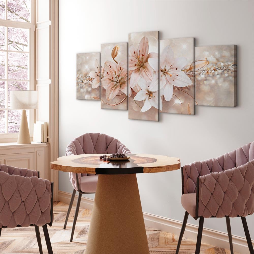 Panneau Acoustique Mural B&D XXL - 225x112.5cm, 5 Parties, Isolation Phonique Et Décoration Abstraite - 5