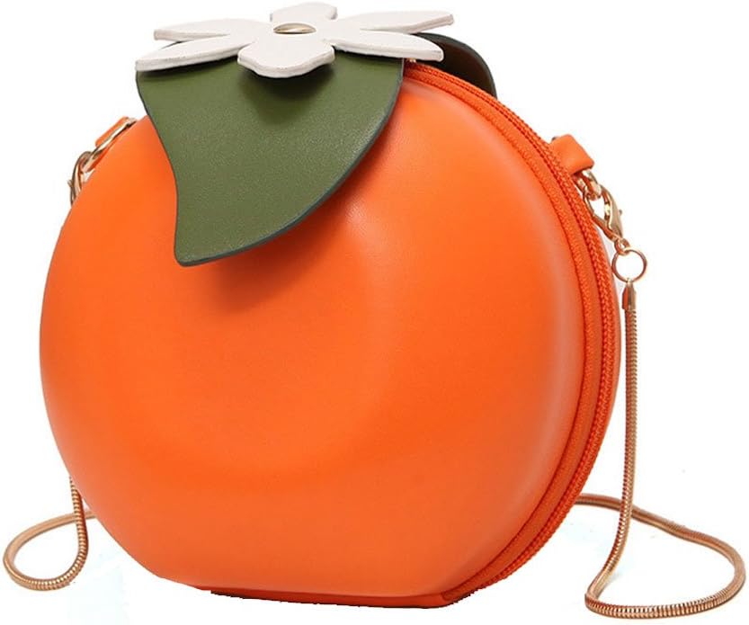 Fruit Pineapple Shaped Women Pu Leather Clutch Purse Cross Body Bag