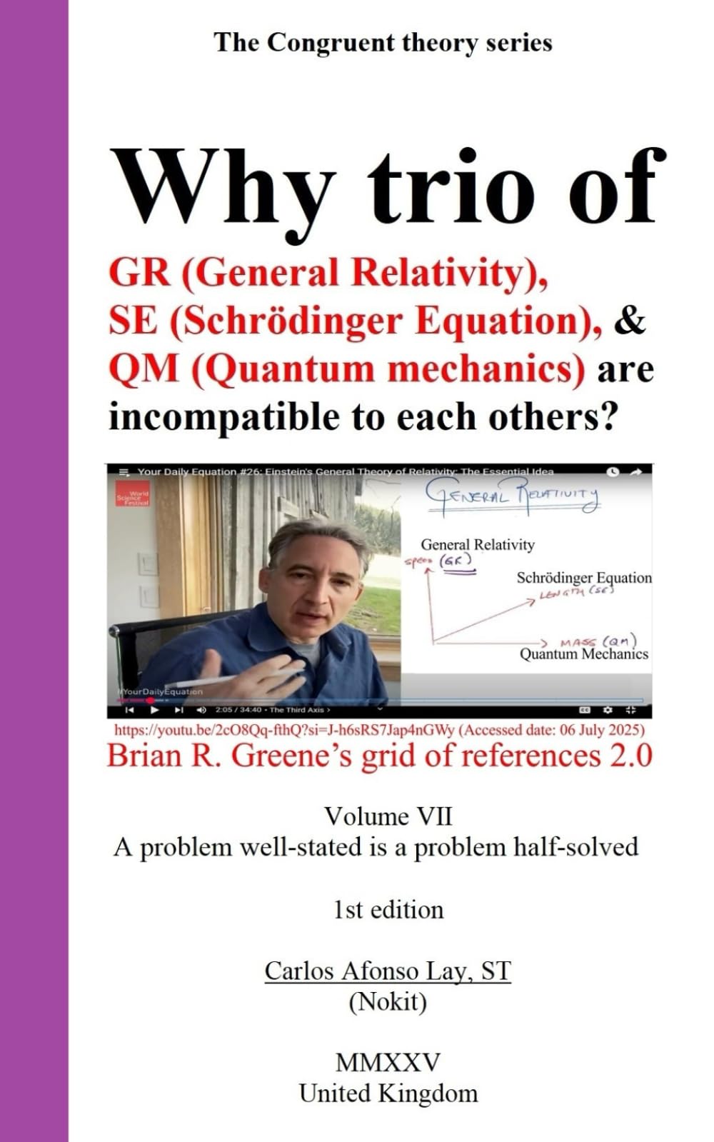 Why trio of GR (General Relativity), SE (Schrödinger Equation), & QM (Quantum mechanics) are incompatible to each others?: A problem well-stated is ... half-solved (The congruent theory series)