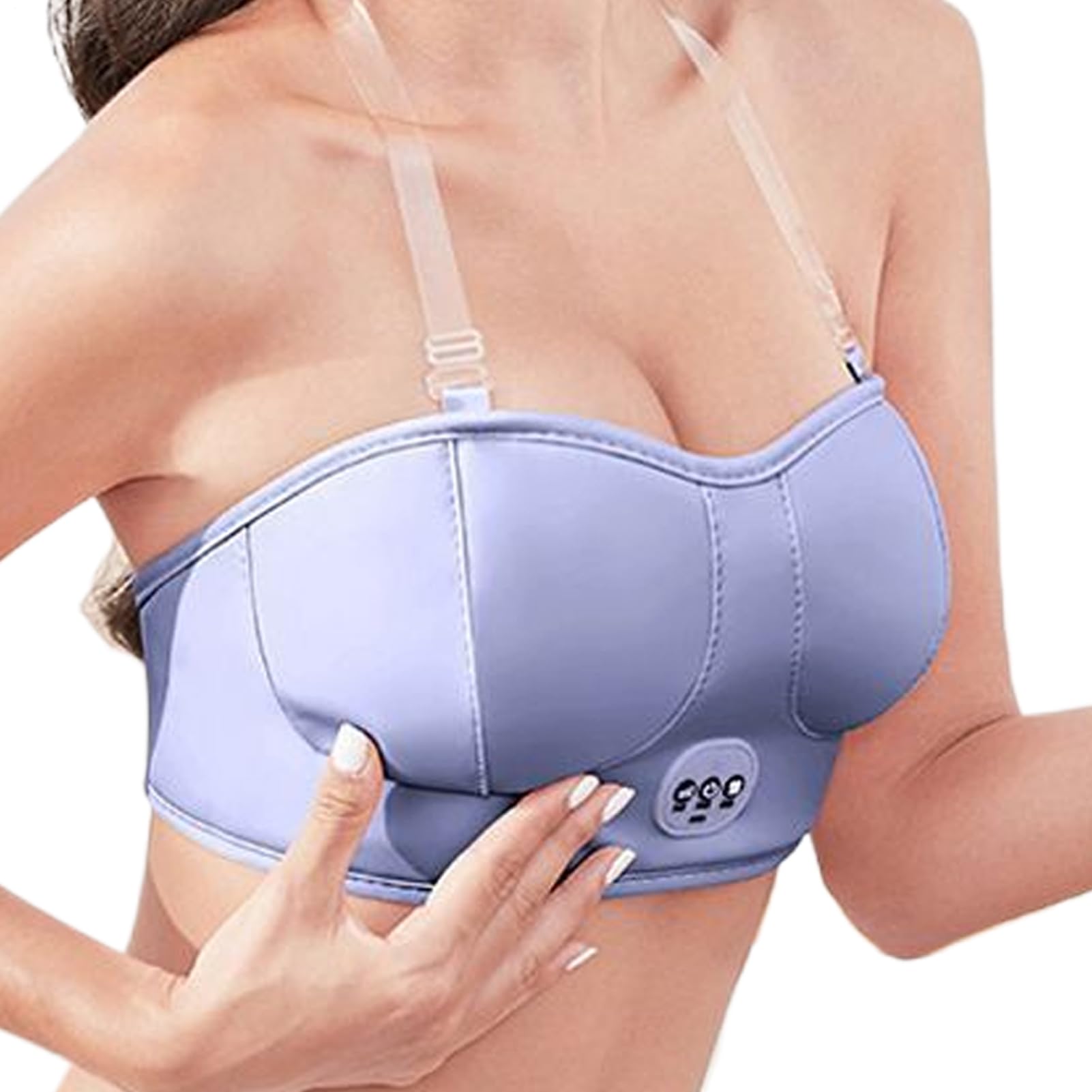 Masajeador Eléctrico De Pecho | Dispositivo De Masaje Para Busto Transpirable - Dispositivo Ergonómico Transpirable Con Calor Para Lactancia, Oficina, Cuidado Diario, Hospital Y Viaje