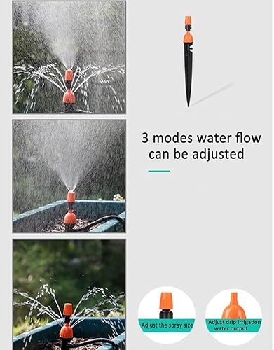 Miniatura 4 de Sistema de riego con temporizador, Boquilla ajustable automático Watekits, Micro Kit de riego por goteo, Sistema de agua de la planta para patio,