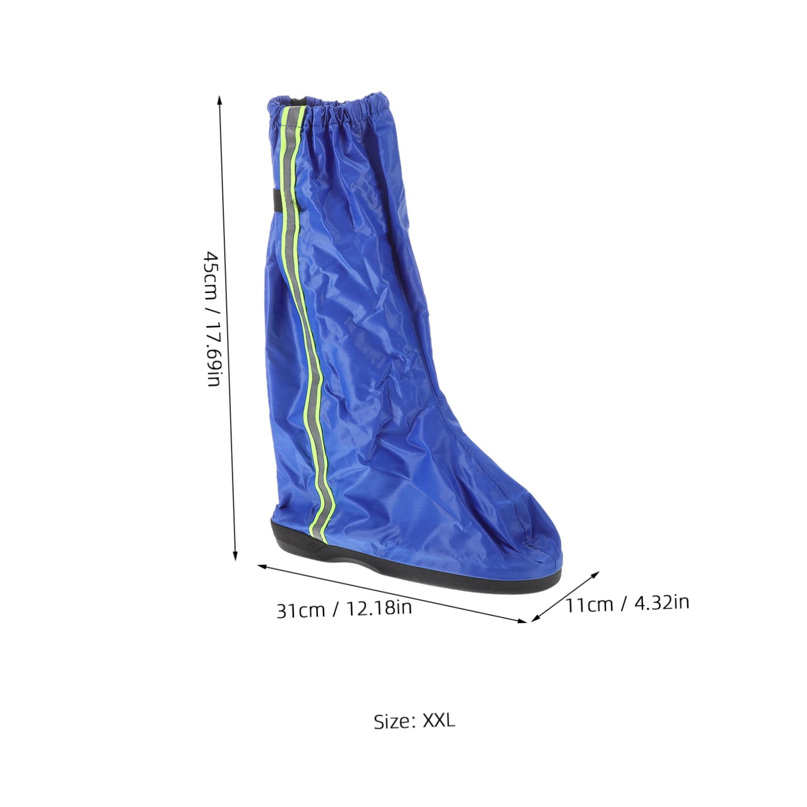 KICHOUSE 1Pair Shoe Covers for Men and Women Thickened Durable Slip Rainproof Boot Gaiters Outdoor Travel Rain Shoe Protection