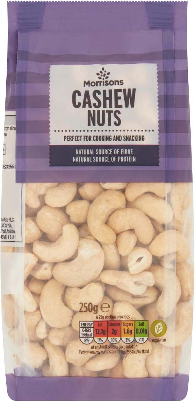 Morrisons Cashew Nuts, 250g Amazon.co.uk Grocery