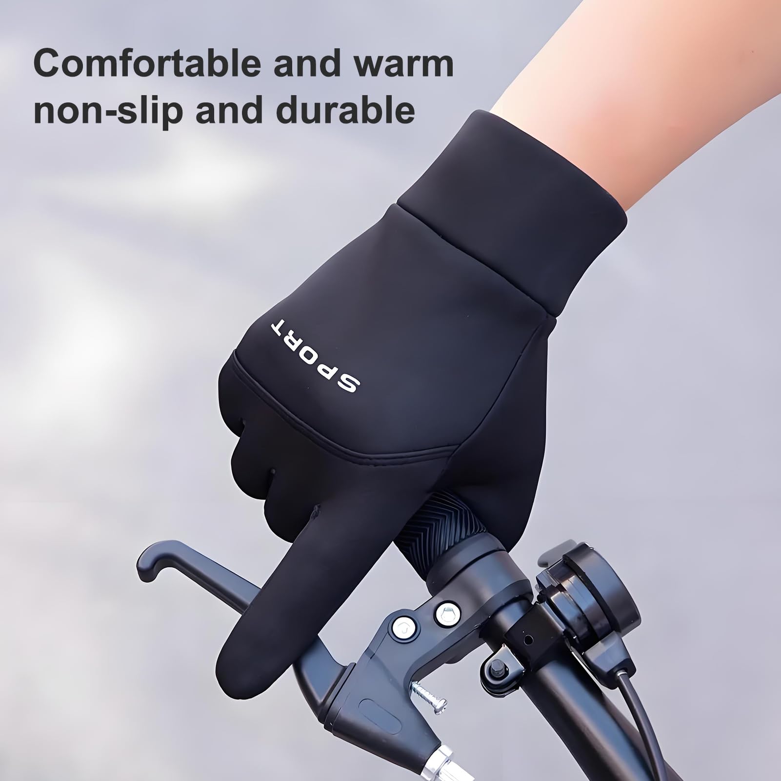 Guantes De Invierno De Cuero (PU) Para Hombre – Pantalla Táctil, Resistentes Al Viento, Ideales Para Moto, Ciclismo Y Uso Diario