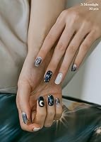 Vista 17 de ohora - Tiras de uñas de gel semicuradas (N Silver Chrome), blancas, metálicas, para cualquier lámpara de uñas UV/LED, larga duración, con 2