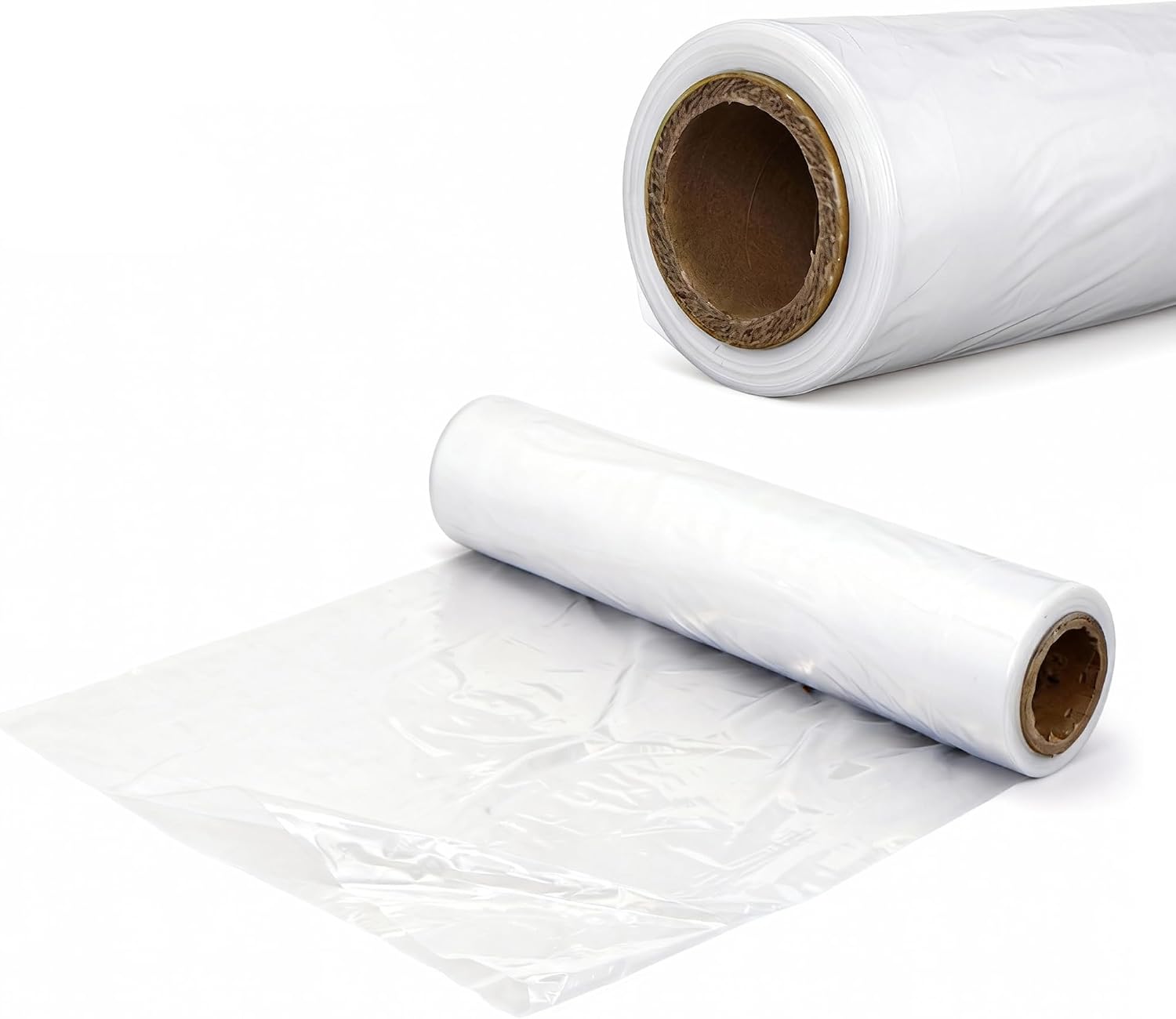 Ducting Poly Tubing, 200ftx25in Lay Flat Ducting | Flexible Polyethylene Ventilation Tubing, for Temporary Airflow, Industrial, Commercial and Home Use