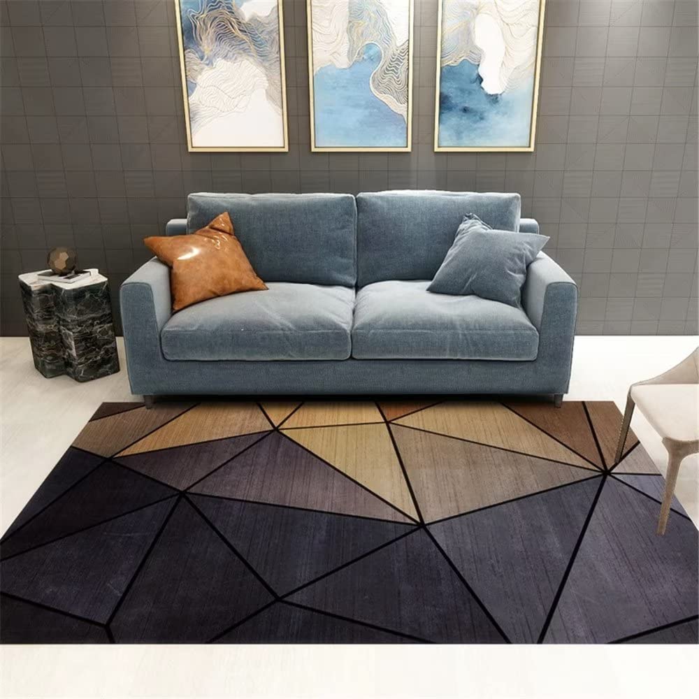 Descente de lit chambre tapis gris durable 80x120cm pour d