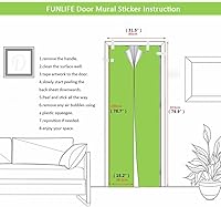 Vista 3 de COLORSPRING Adhesivo de vinilo para puerta 3D, tema espacial, impermeable, extraíble, reutilizable, decoración del hogar DIY, MT-056