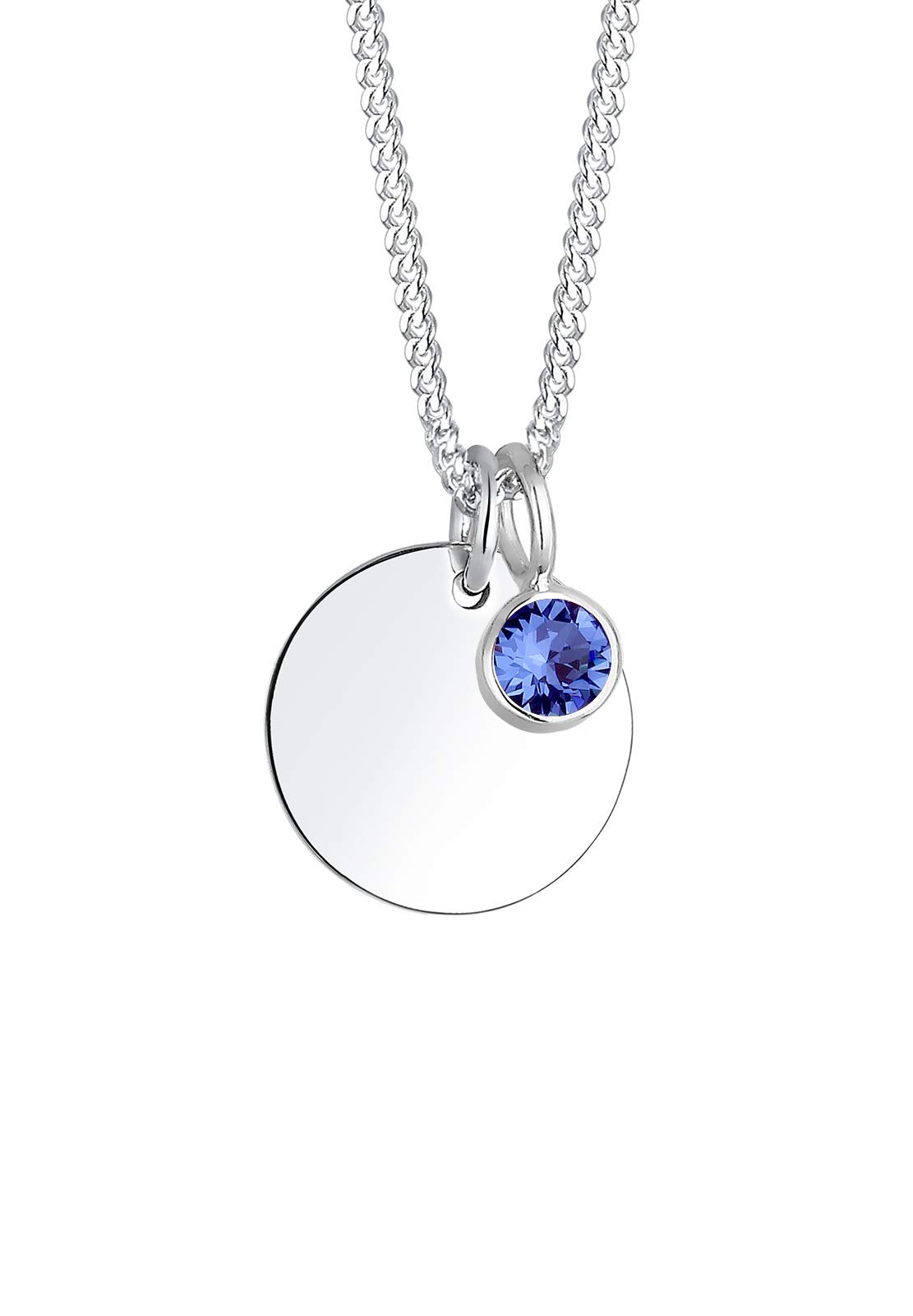Elli Necklace Birthstone September Crystals 925 Silver