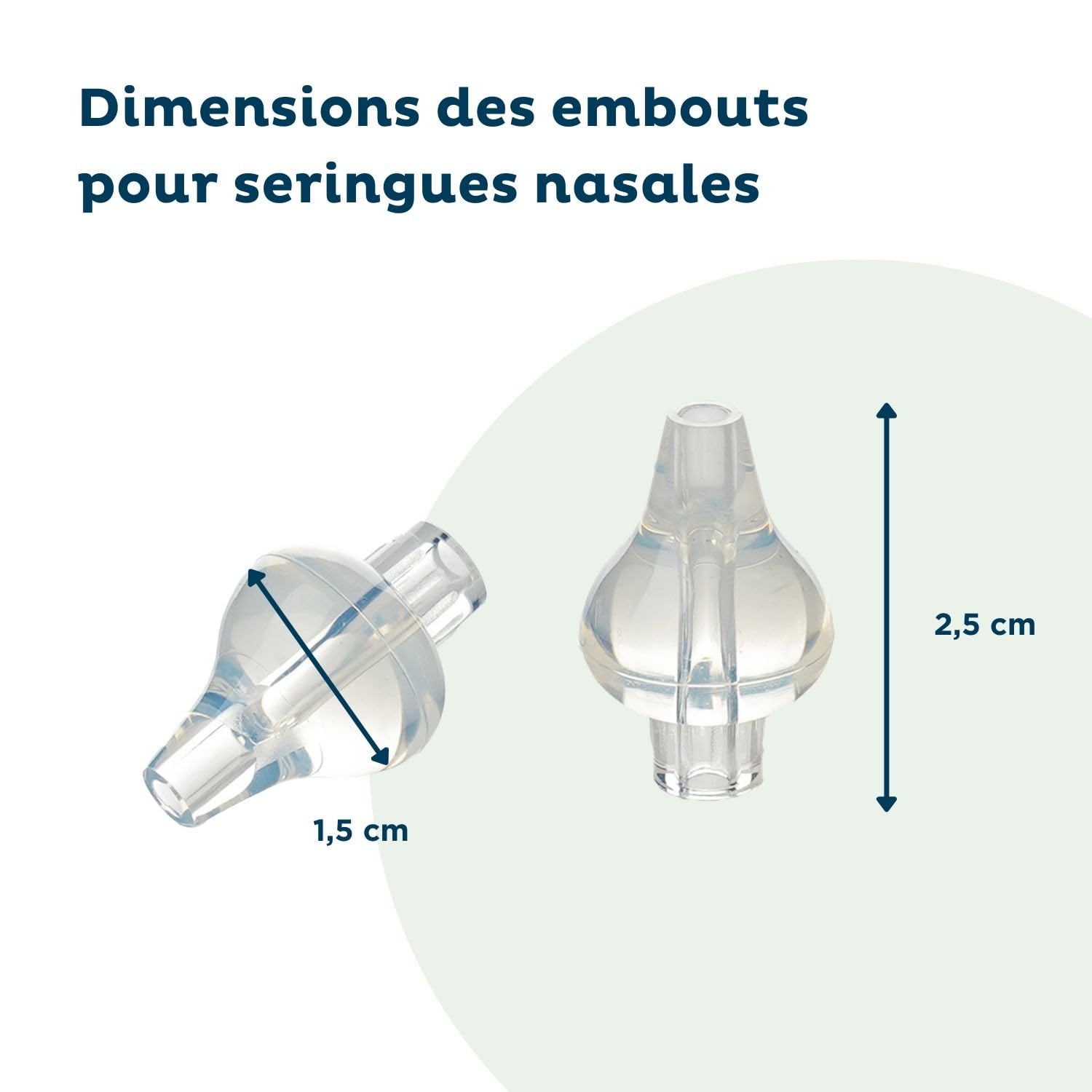 THERMOBABY – Lot De 10 Embouts Silicone Pour Seringue Nasale Bébé – Réutilisables Et Souples – Lavables Facilement – Compatibles Avec Les Seringues 10 ml THERMOBABY – Dès 4 Mois – Silicone Doux