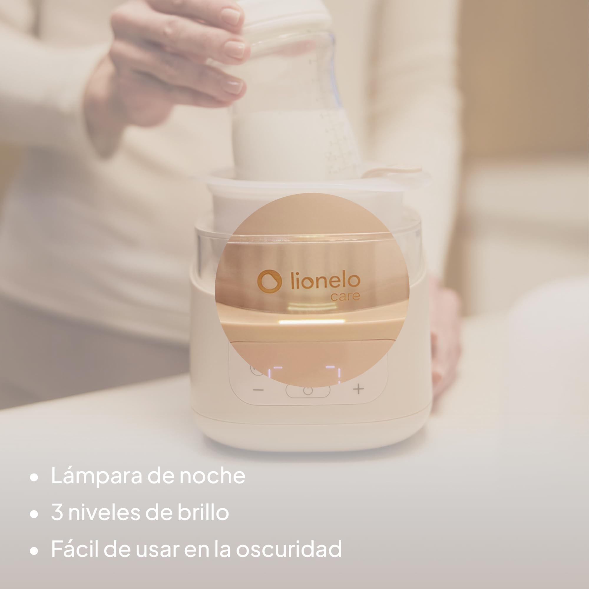 Lionelo Thermup 4.0 Calienta Biberones Y Tarritos 6 En 1, Calentamiento Rapido, Esterilizacion, Descongelacion, Mantener Caliente, Recipiente Extraible, Apagado Automatico, 400 W